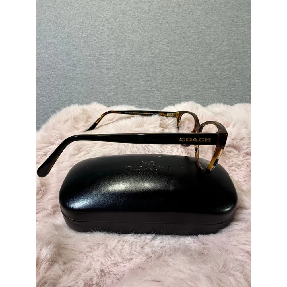 Women's Coach Eyeglasses Brown Tortoise Size 54-16-140